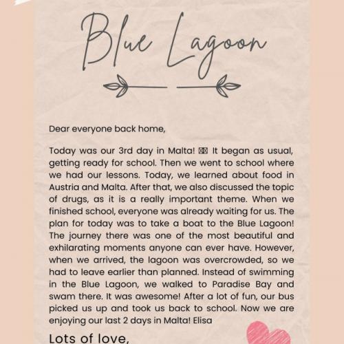 Letter Blue Lagoon 03