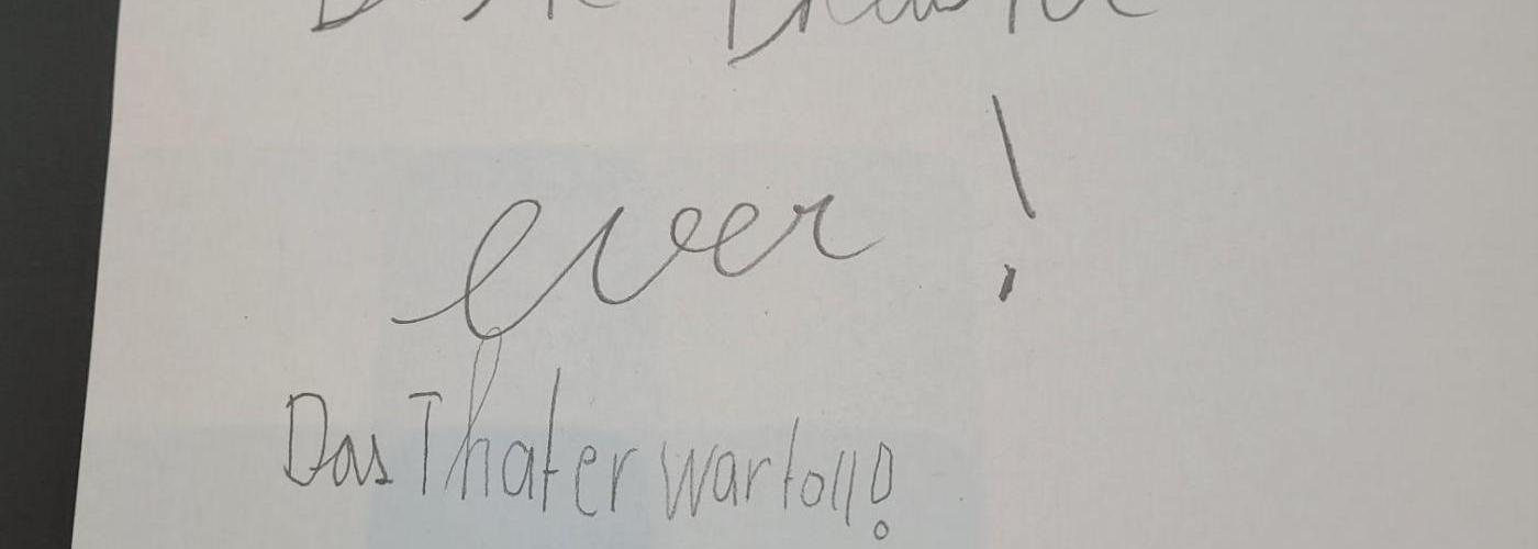 Feedback nach dem Theaterbesuch