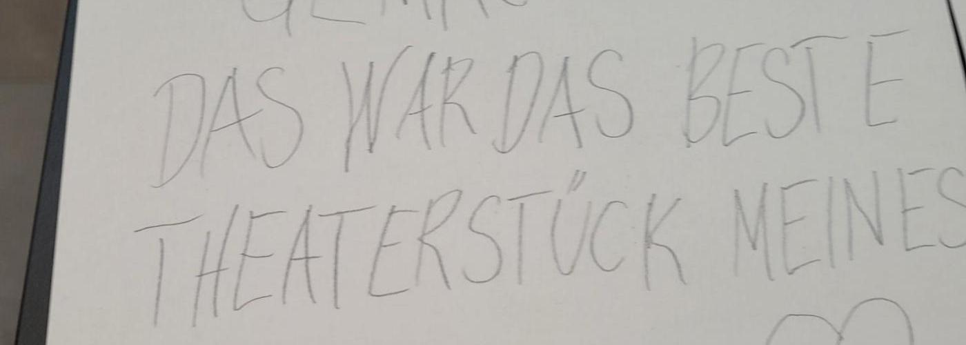 Feedback nach dem Theaterbesuch